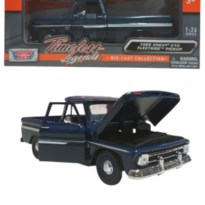 1966 Chevrolet C10 Fleetside Pickup (BLUE) 1:24 Diecast BY MOTORMAX