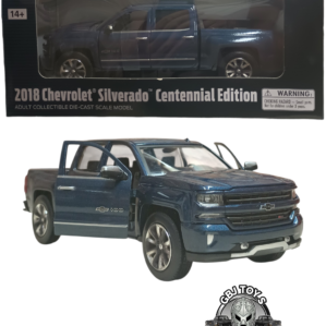 2018 Chevrolet Silverado LTZ Pickup  Centennial Edition Blue Metallic  1:27  by Motormax.