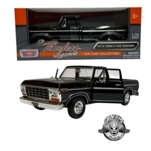 1979 FORD F-150 CUSTOM BLACK 1:124 DIECAST BY MOTORMAX