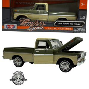 1969 Ford F-100 Pickup  Green & Cream   by Motormax