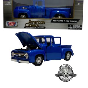 1956 FORD F-100 BLUE 1:24 DIECAST BY MOTORMAX