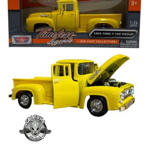 1955 FORD F-100 YELLOW 1:24 BY MOTORMAX