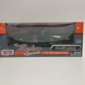 2001 Ford F-150 XLT Flareside Supercab  metallic Black  diecast by Motormax.