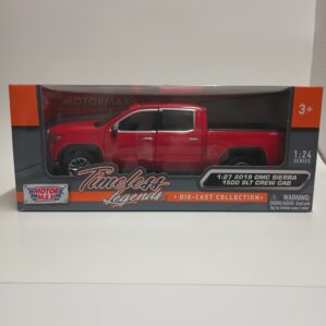 2019 GMC SIERRA 1500 SLT CREW CAB (RED) 1:27 DIECAST BY MOTORMAX