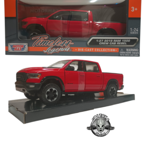2019 RAM 1500 CREW CAB REBEL (RED) 1:27 DIECAST BY MOTORMAX