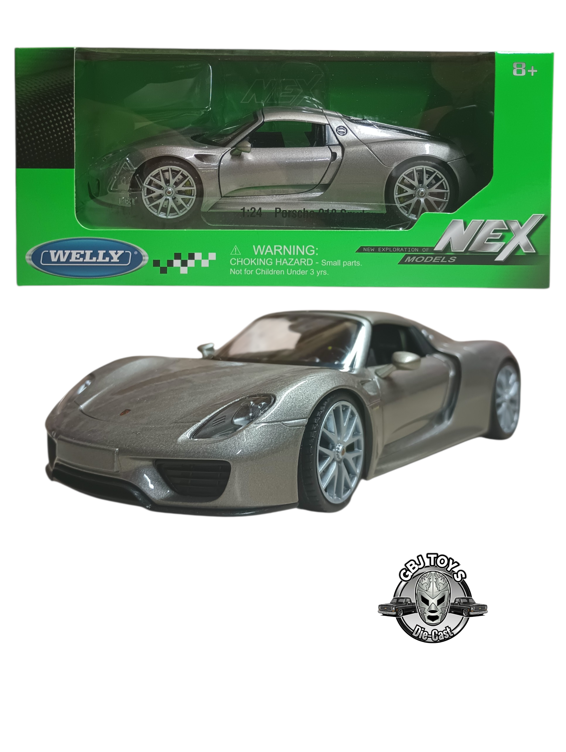 PORSCHE 918 SPYDER 1:24 DIECAST BY WELLY