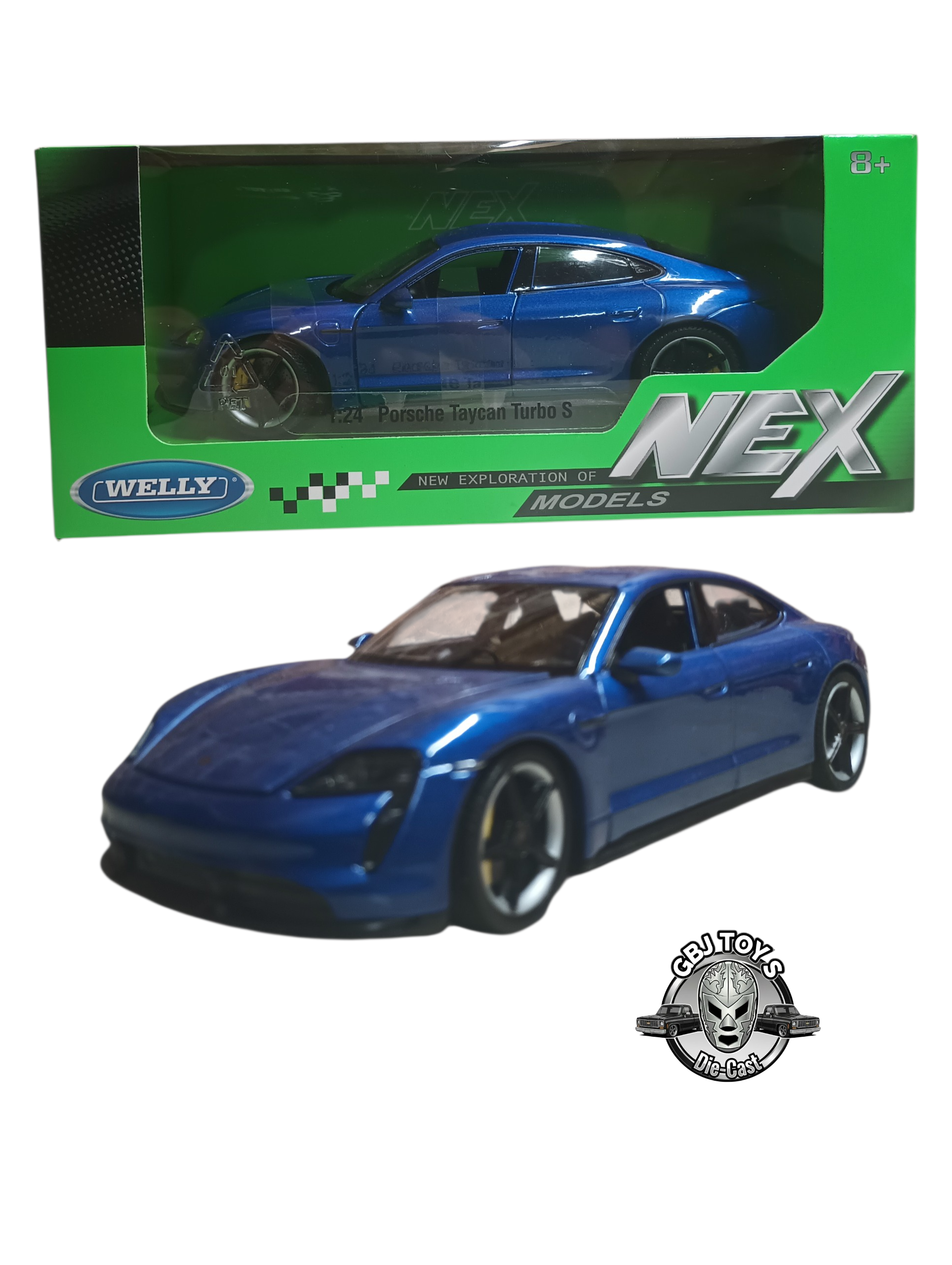 PORSCHE TAYCAN TURBO S 1:24 DIECAST BY WELLY