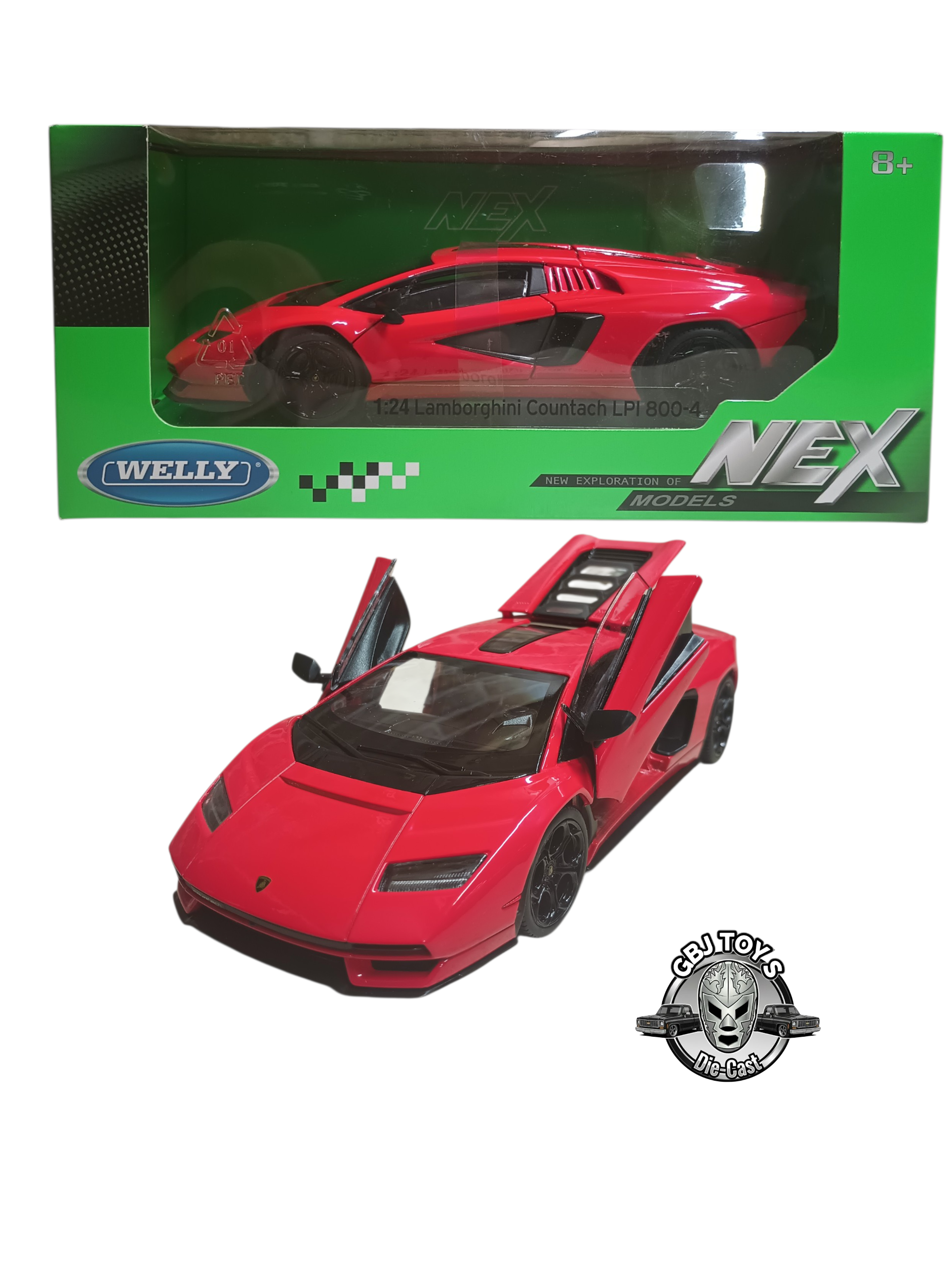 LAMBORGHINI COUNTACH LPI800-4 DIECAST BY WELLY