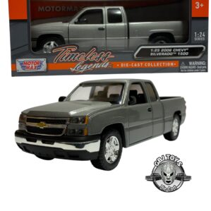 2006 CHEVY SILVERADO 1500 GRAY  1:25 DIECAST BY MOTORMAX